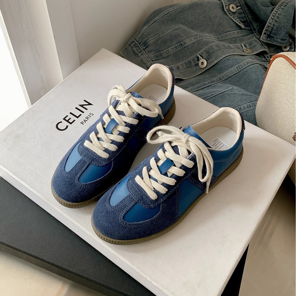 Genuine Leather German Training Shoes Women's Vintage Casual sneaker Lightweight Classic White Shoes Lace-Up All-Match Sneakers Flat Women's Shoes