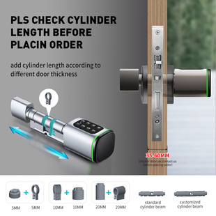 Cross-border a generation of Bluetooth smart lock cylinder without opening all-through lock password lock mobile phone control can be connected to the remote