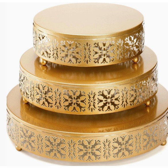 Estantes de pastel de hierro forjado transfronterizos de pie alto para bodas europeas props plato de pastel redondo bandeja de frutas bandeja de aperitivos