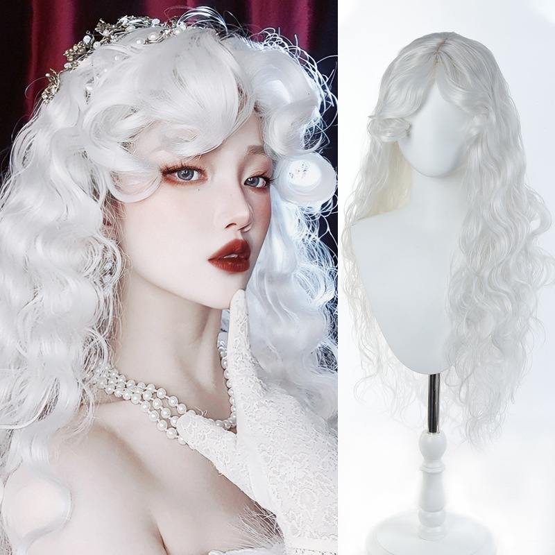 Wig for Women - Princess Diary Style - French Fluffy Wool Curls - Lolita Long Wig - Long Curly Hair - Gorgeous Retro Cosplay