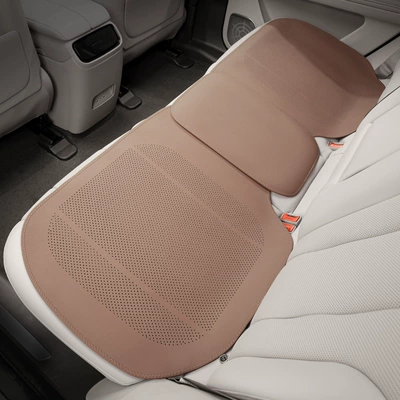 Seat cushion, seat cover — Comfortable, Full-Cover Seat Covers - mocha-brown-nappa-breathable-fully-surrounded-rear-seat-cushion
