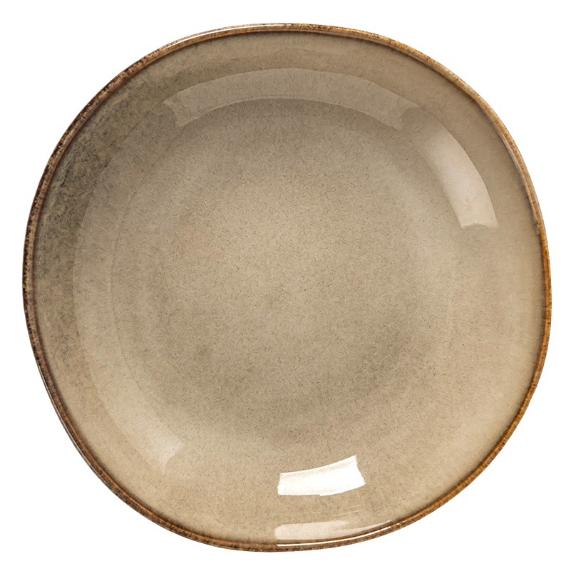 Estilo japonés retro ensalada redonda tazón de fideos tazón de cerámica tazón de verduras tazón de fideos instantáneos de alto valor de color tazón de sopa vajilla traje al por mayor