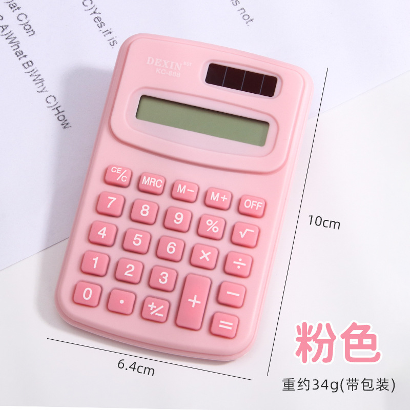 Calculadora de color solar de doble fuente de alimentación con botón grande en el viento y alto valor facial calculadora especial para estudiantes de oficina
