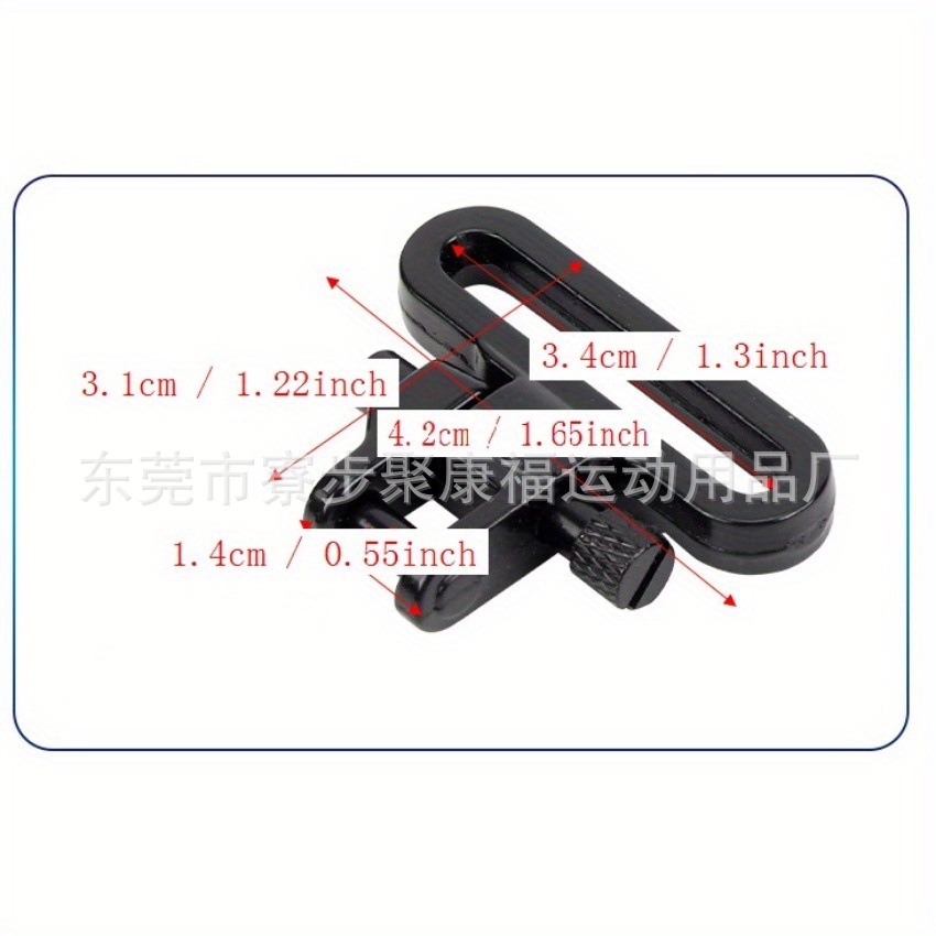 Cinturón táctico al aire libre hebilla de cinturón de hombro de bayoneta metálica tornillo de desmontaje rápido anillo colgante hebilla