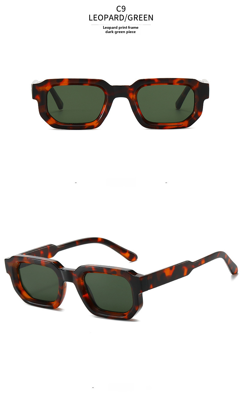 2023 cross-border box Sunglasses European and American vintage square thick small frame fashion Sunglasses female Sunglasses_voghion.com