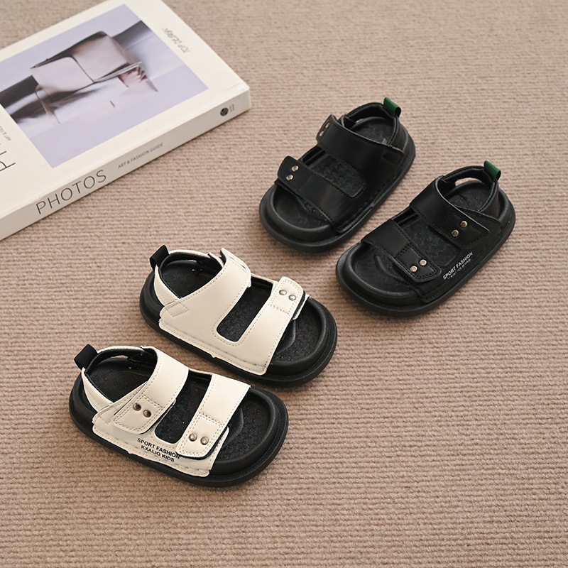 New Summer Children's Sandals For Boys Medium And Large Children Soft Soled Beach Shoes Fashionable And Versatile Sports Sandals For Students_voghion.com