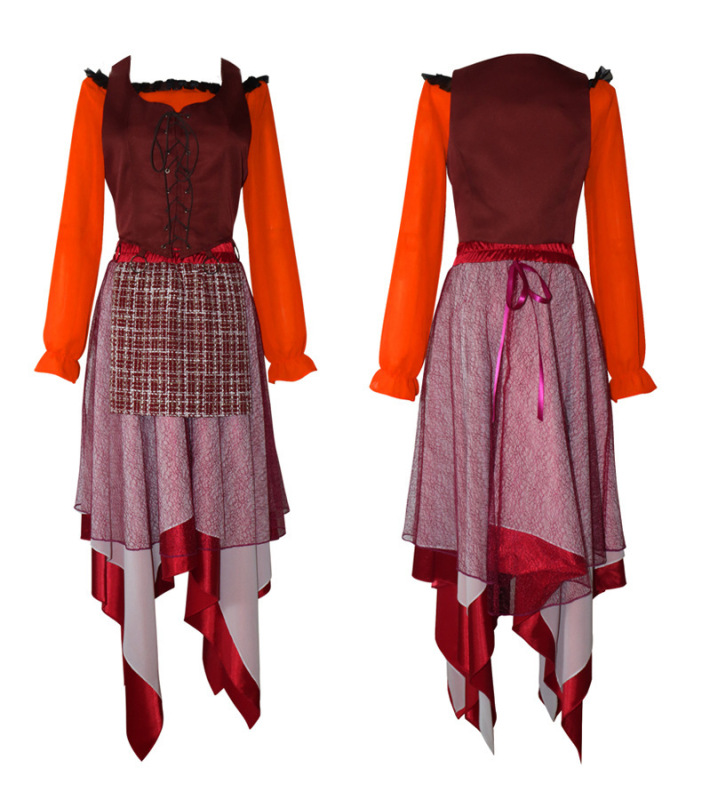 魔女も狂ったcos服中世ワンピースフレッド舞台演技服コスプレハロウィーン衣装|undefined