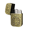 Factory direct selling personality Creative relief -carved zinc alloy Constantin inflatable metal windproof lighter