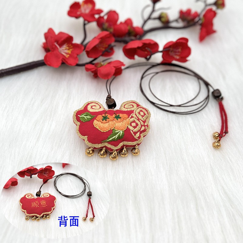 Bordado DIY artesanal creativo bolsas de jazmín colgante bolsas de estilo antiguo bordado Lu para regalo de novia bolsas de mariposa