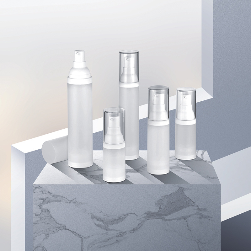 新款15/20/30/50m磨砂真空瓶 按压式旅行分装瓶 磨砂台式喷雾瓶