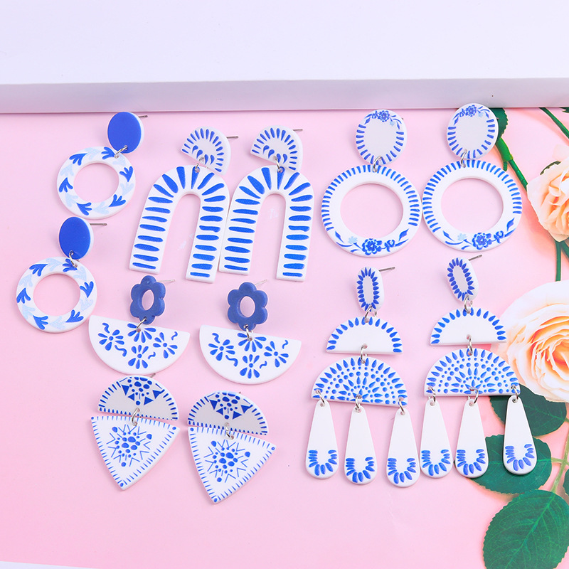 Fashion Geometric Arylic Stoving Varnish Womenu0027S Drop Earrings 1 Pair