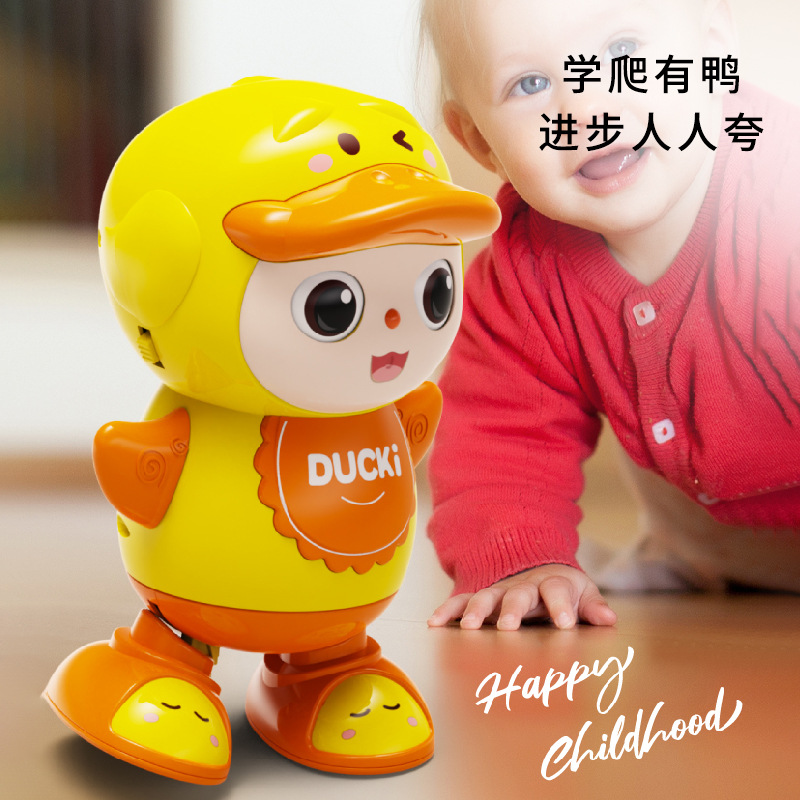Bebés cantando y bailando, patito pequeño, muñeca eléctrica, patito pequeño, juguetes para niños