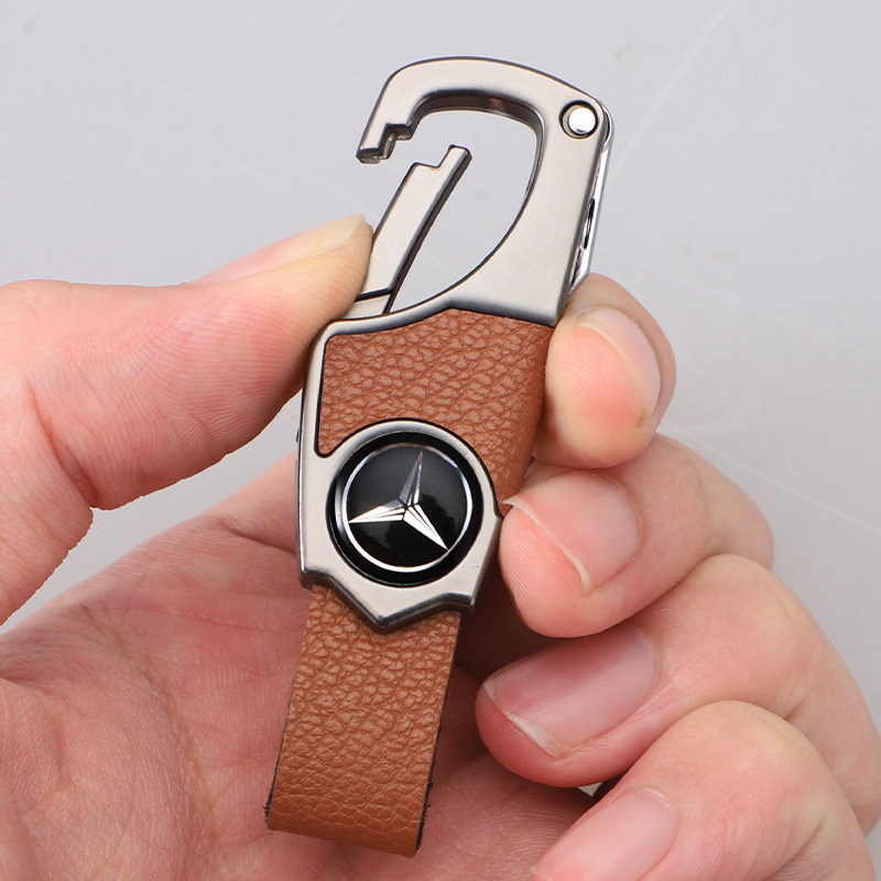 クロスボーダーカーアンチ適用ペンダントクリエイティブメンズハイエンドキーホルダーすべての車のキーキーレザーチェーンリングに適しています|undefined