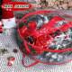 Cross-border e-commerce factory direct PVC double-sided transparent Christmas decoration wreath storage bag Christmas ring storage hanging bag