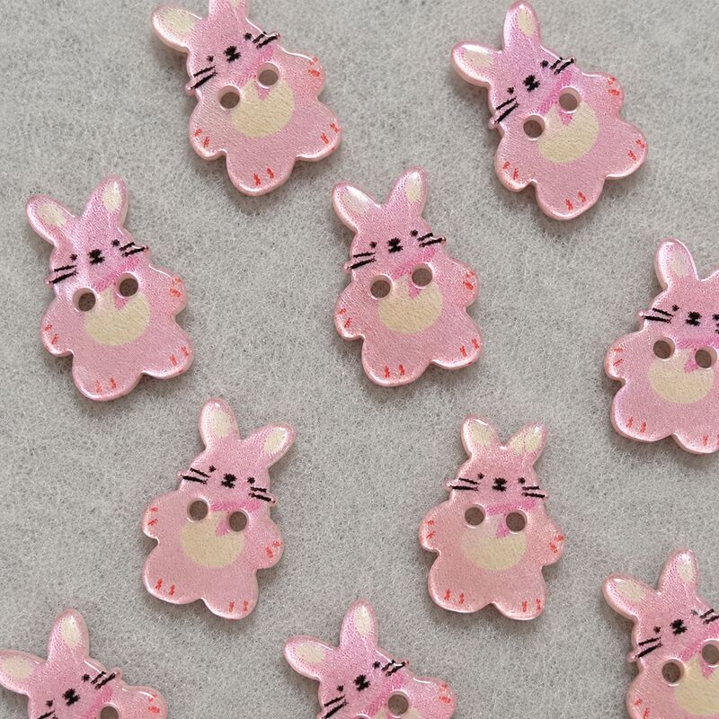 Free Shipping Cute and Fashionable Pink Bunny Kidsren's Knitwear Clothing Jacket Cartoon Hand-Sewn Buttons DIY Accessories Free Shipping Cute and Fashionable Pink Bunny Kidsren's Knitwear Clothing Jacket Cartoon Hand-Sewn Buttons DIY Accessories