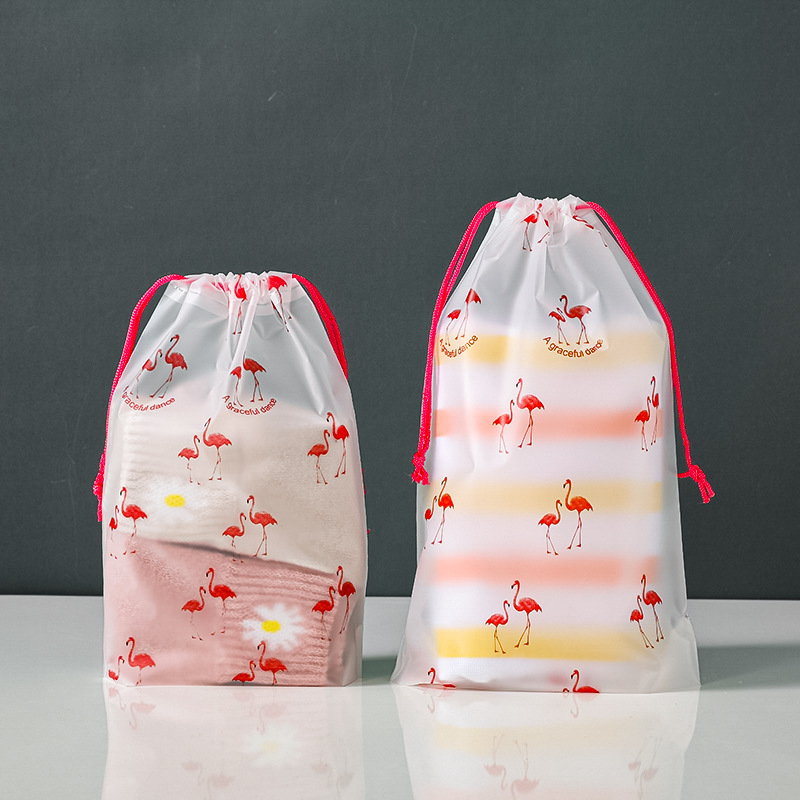 Unicornio helado bolsa de cordón toalla calcetines bolsa de embalaje de plástico PE engrosada bolsa de cordón ropa interior embalaje bolsa de cordón