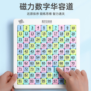 Magnetic Edition Digital Huarong Road Sliding Puzzle Three Kingdoms Primary School Students Mathematics 12 Children's Fifth Order Thinking Educational Toys