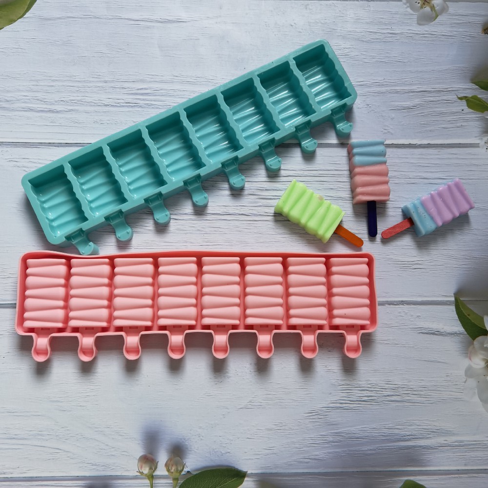 8 bloques de construcción 496 helado molde de silicona helado molde de helado helado molde de hielo para hacer suministros de fiesta de verano