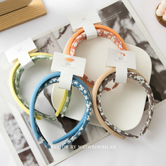 日系簡約碎花小清新發箍少女心莫蘭迪色百搭可愛布藝氣質頭箍髮飾