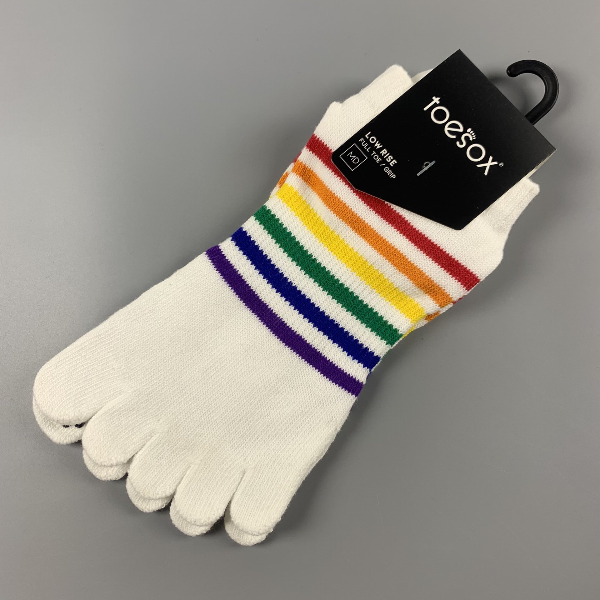 Calcetines Antideslizantes de Cinco Dedos Algodón Absorción de Sudor para Yoga y Pilates