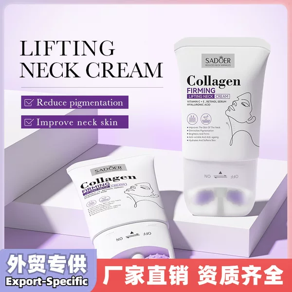 All English SADOER Collagen Compact Lacquer Neck Cream Roller Neck Cream Cross-border Wholesale Trade