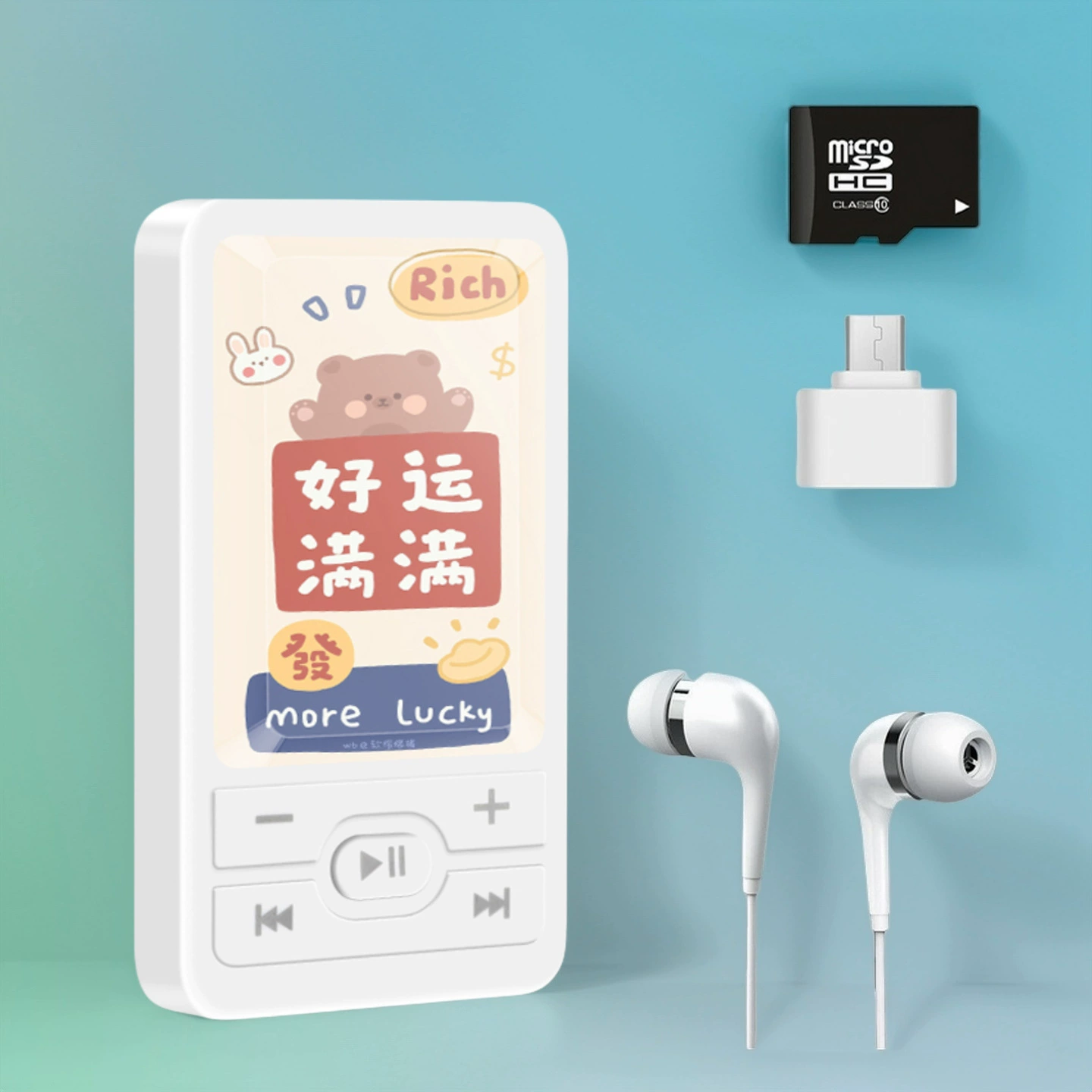 Образовательный MP3-плеер A1 для детей, мультяшный дизайн, слот под карту и наушники, варианты 4–64 ГБ
