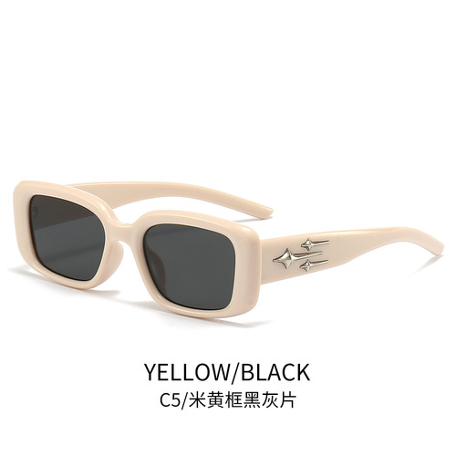 New GM Same Style Galaxy Star Small Frame Sunglasses Cross-border Fashion Square Sunglasses Manufacturer Wholesale LN