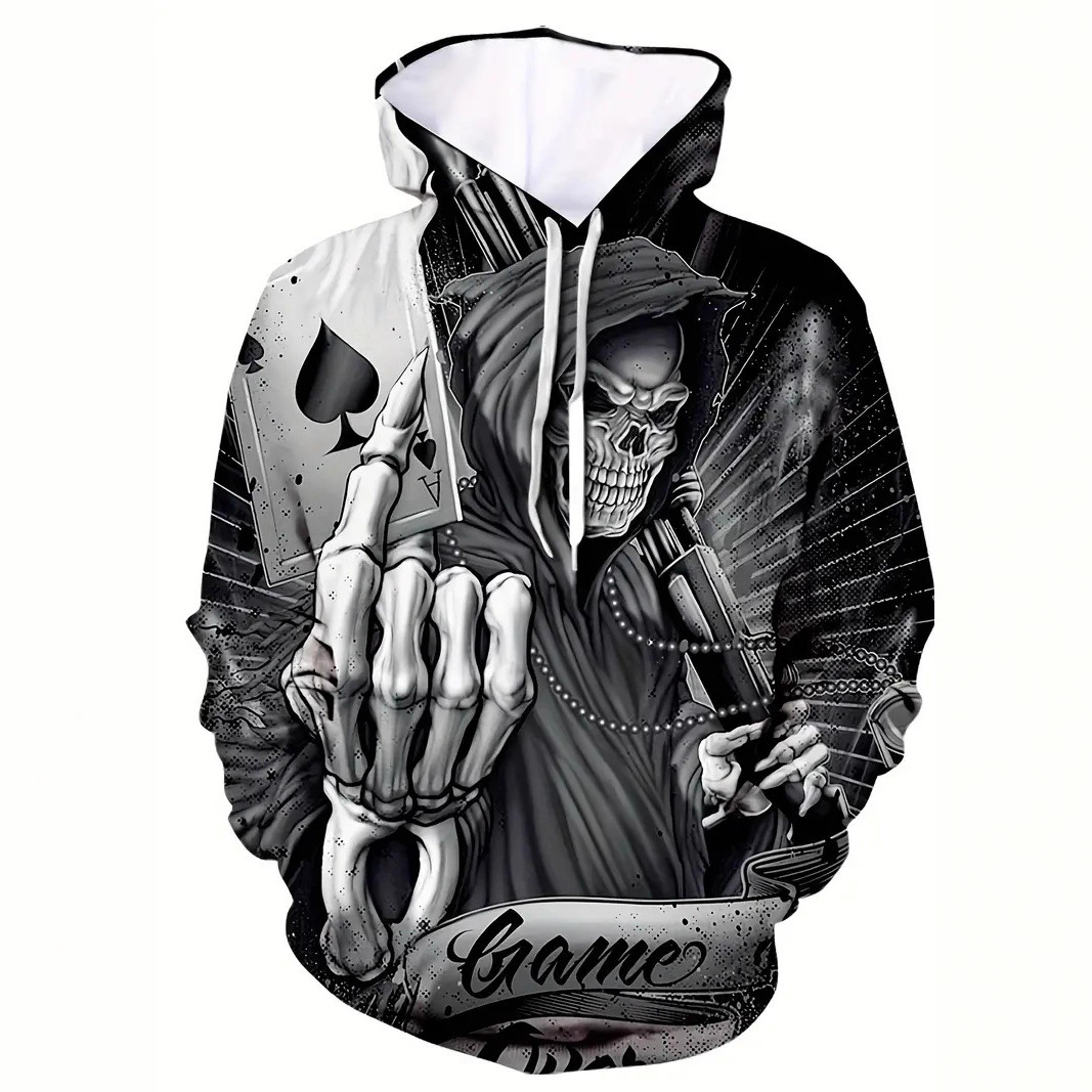 3D Digital Printed Sweater Men's Diablo Series Long Sleeve Pullover Hoodie Top_voghion.com