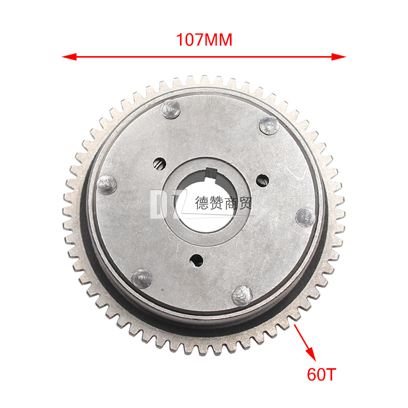 Motorcycle Moped Guangyang Haomai Gy6 180 200 230 Starter Disc Overrunning Clutch Total Original Parts