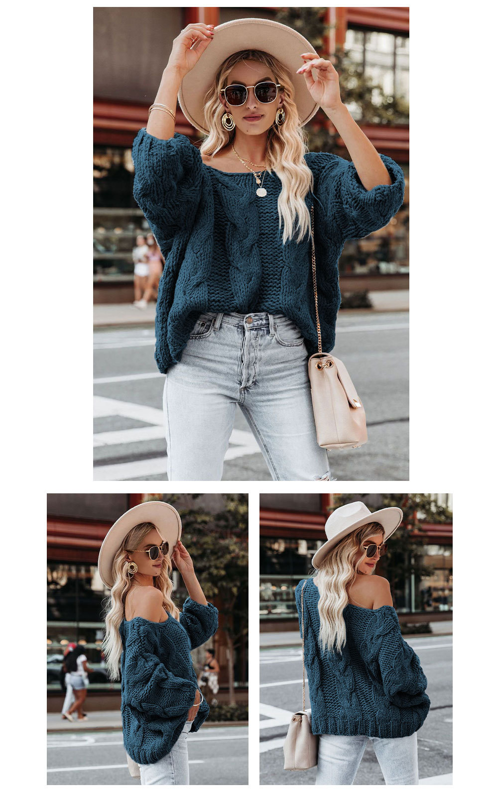 Rib-Knit Design Wholesale Women's Casual Solid Color Long Sleeve Rib-Knit Sweaters & Cardigans