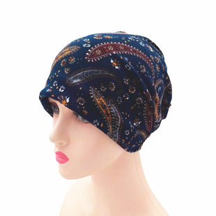 Cross-border Xizang Blue Flower Flower Casual Old Man Hat Baotou Hat Men's and Women's Children's Wear Student Windproof Warm Hat Lazy Person