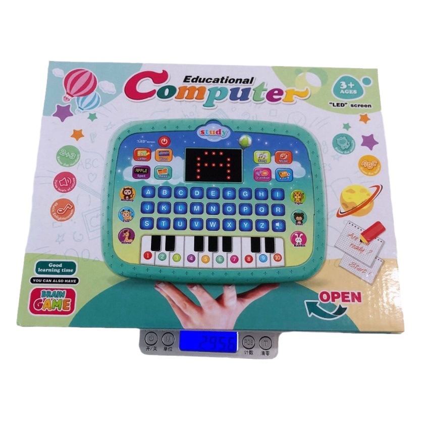 Máquina de educación temprana en inglés de Amazon transfronterizo Pantalla LED Máquina de aprendizaje inteligente de tabletas para niños Máquina de lectura de puntos Juguete