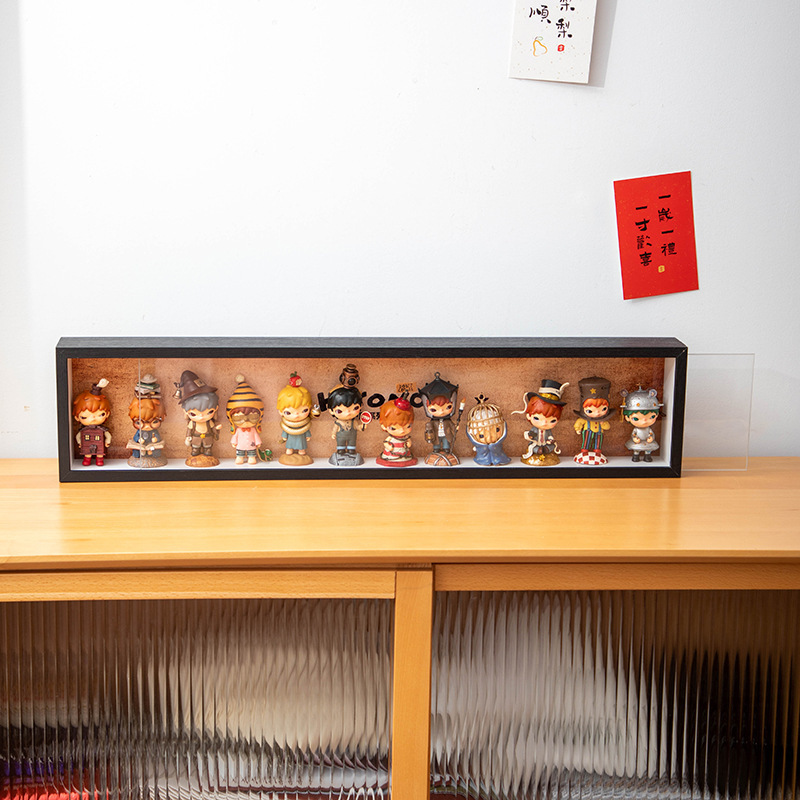 泡泡玛特小野1-7代展示盒立体中空相框diy场景装饰盲盒收纳展示盒|undefined