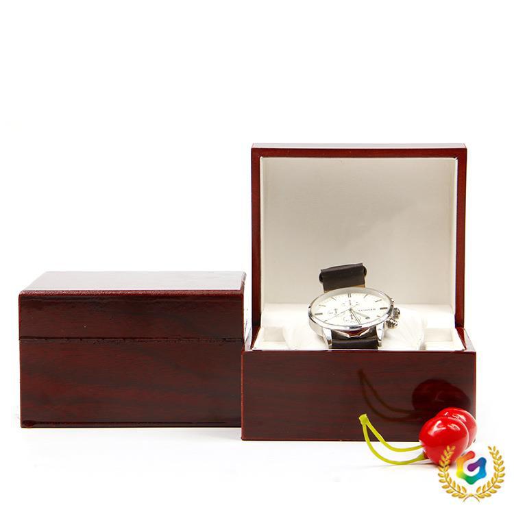 ☨ Ready-Stock Watch Box, Wooden Flip-Top Watch Box, Jewelry Box, Packaging Box, Solid Wood Watch Box, Men's Watch Box