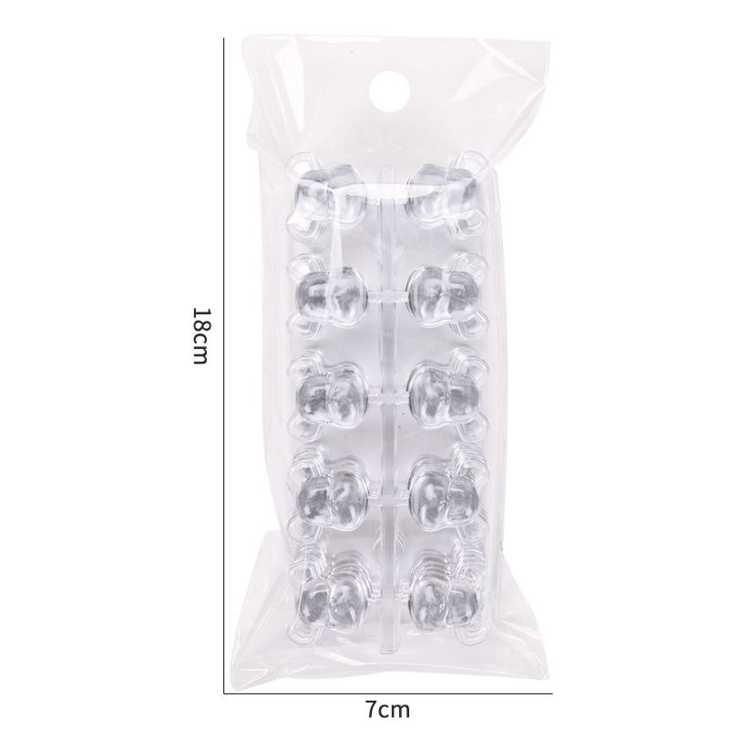 Tarjeta de color de dibujos animados de manicuras de pie de arco de oso pegamento de vinilo de visualización de color tarjeta de color plana sólida