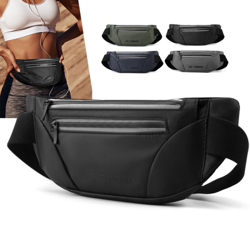 WEPOWER new casual outdoor waist bag sports mobile phone running bag fitness waterproof unisex pu waist bag