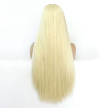 Fibra química delantera cos cos cos seda de alta temperatura moda realista 613 # Changshun cabello recto LW0094