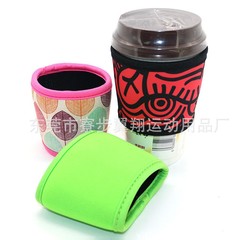 跨境热销 潜水料咖啡套 保温可乐杯套 隔冷防冻可印LOGO