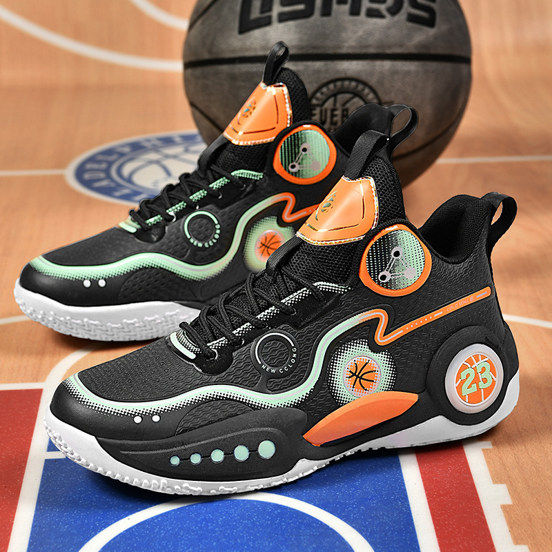 Zapatos de baloncesto de hombre de tamaño grande, zapatos transpirables de verano, zapatos deportivos casuales, zapatos de carrera de alto perfil image 5