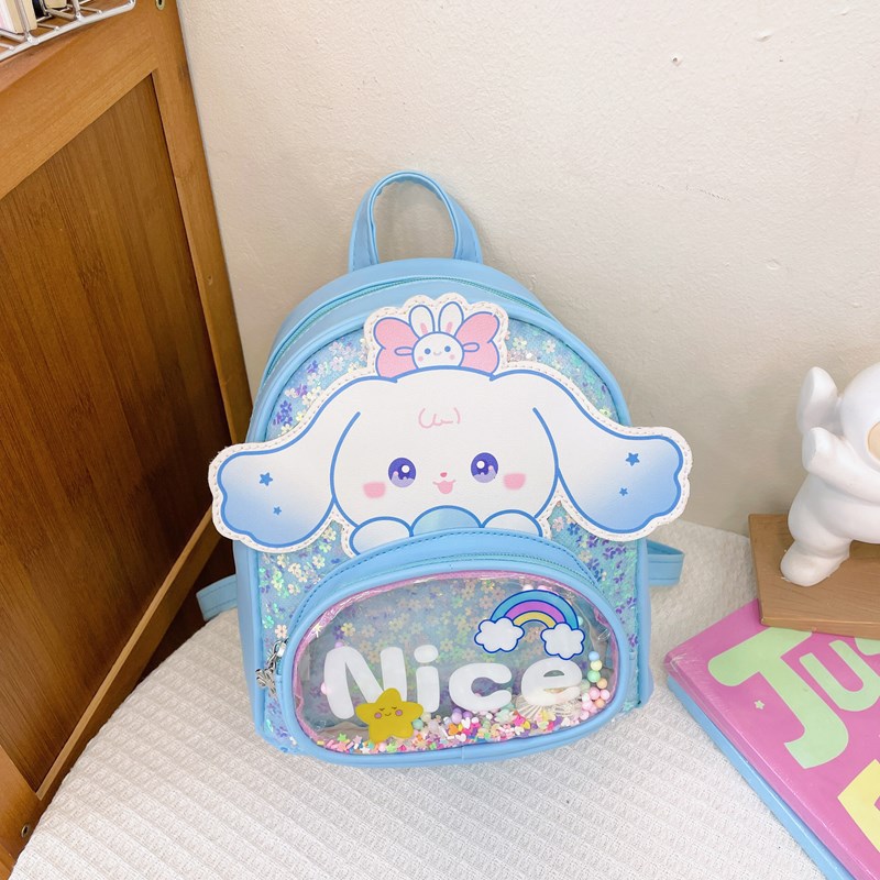 Nueva mochila infantil caricatura pu mochila pequeña niña adorable mochila infantil mochila pequeña