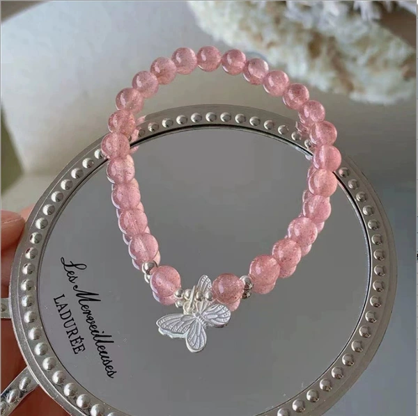 Crystal with butterfly