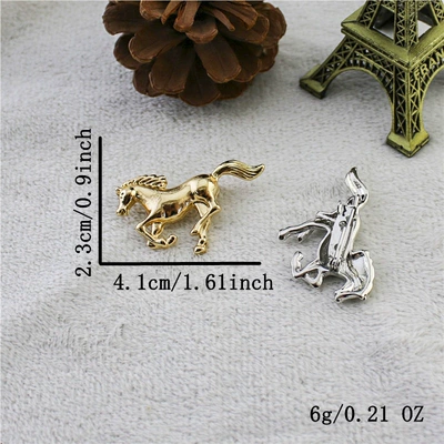 Enamel Horse Brooch, Fashionable | Yaxa sancaqları