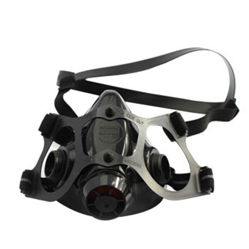 霍尼韦尔770030M硅胶半面罩呼吸器防毒面具喷漆防烟工业粉尘面罩