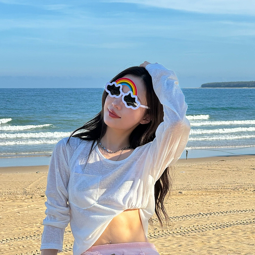 Beach sunglasses, glasses for party, wineglass for ice cream, graduation party