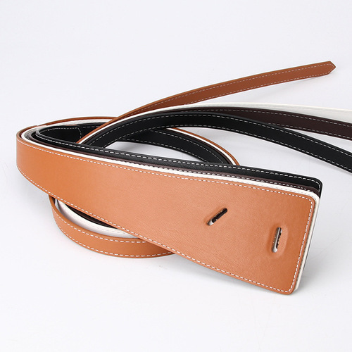 Cross-border women's knotted wide belt dress coat sweater decorative belt fashion elegant style belt wholesale