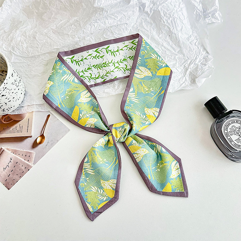 Bufanda de seda Sentido de alta calidad Nuevo estilo estilo nacional Cinturón para el cabello Bolso multifunción de flores con cinta decorativa Bufanda Cinturón de cintura
