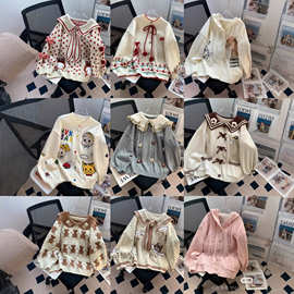 十三行秋冬季新款羊绒毛衣针织衫品牌折扣女装撤柜尾货批发货源