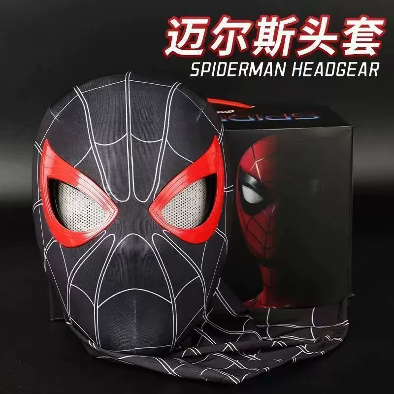 Movable electric mask, heroes, helmet, Spiderman