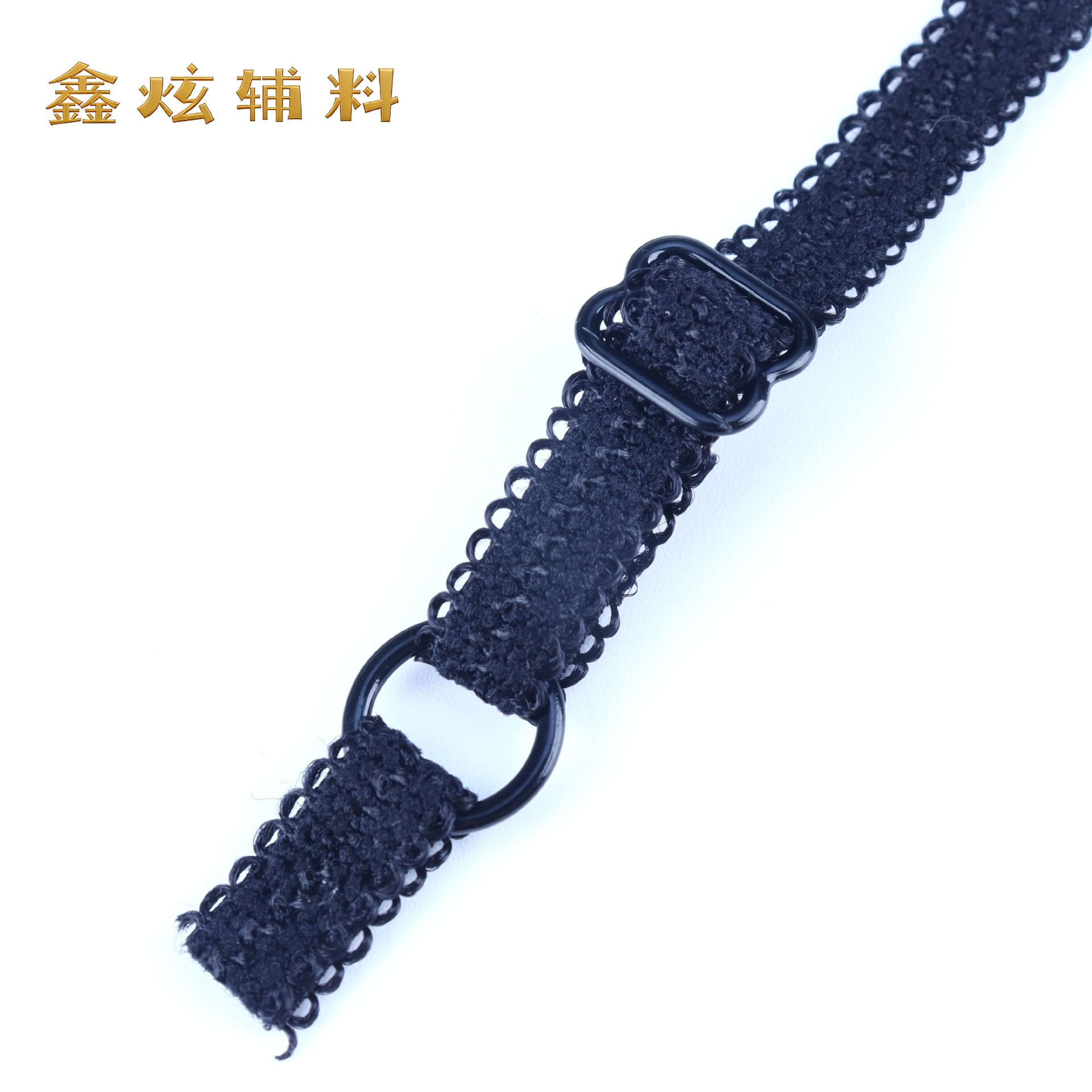 (고무 코팅 버클) 폭 1.0cm * 길이 36cm 검정색 (A19 모델) * 1개