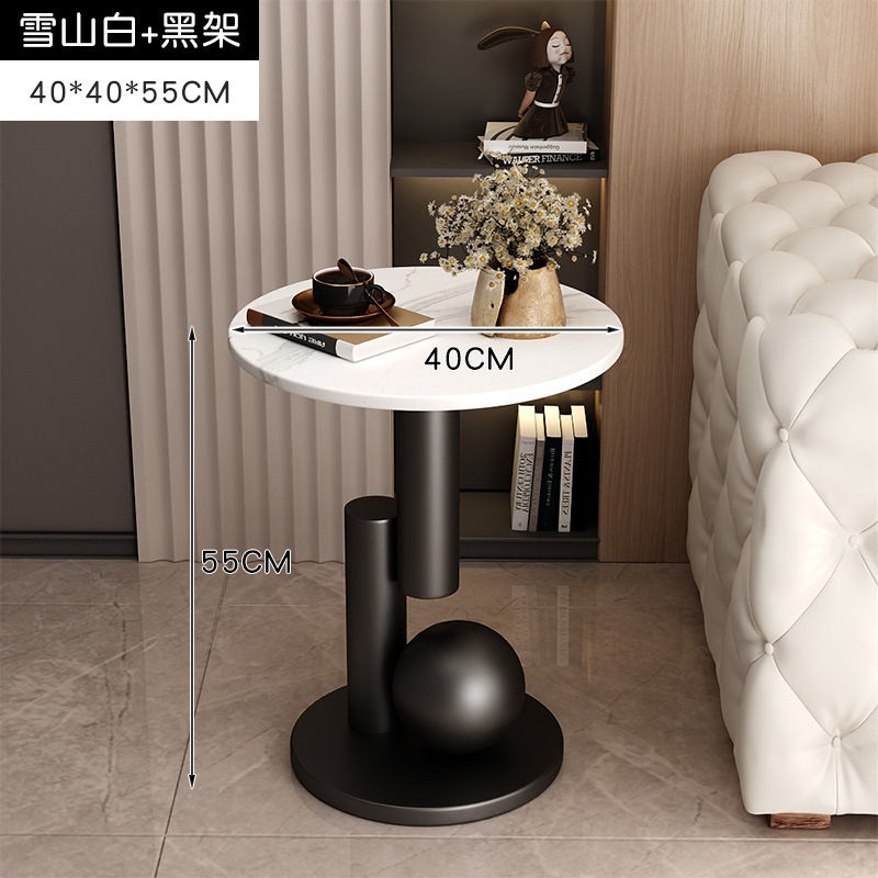 [백설산 흰색과 검은 프레임] 지름 40